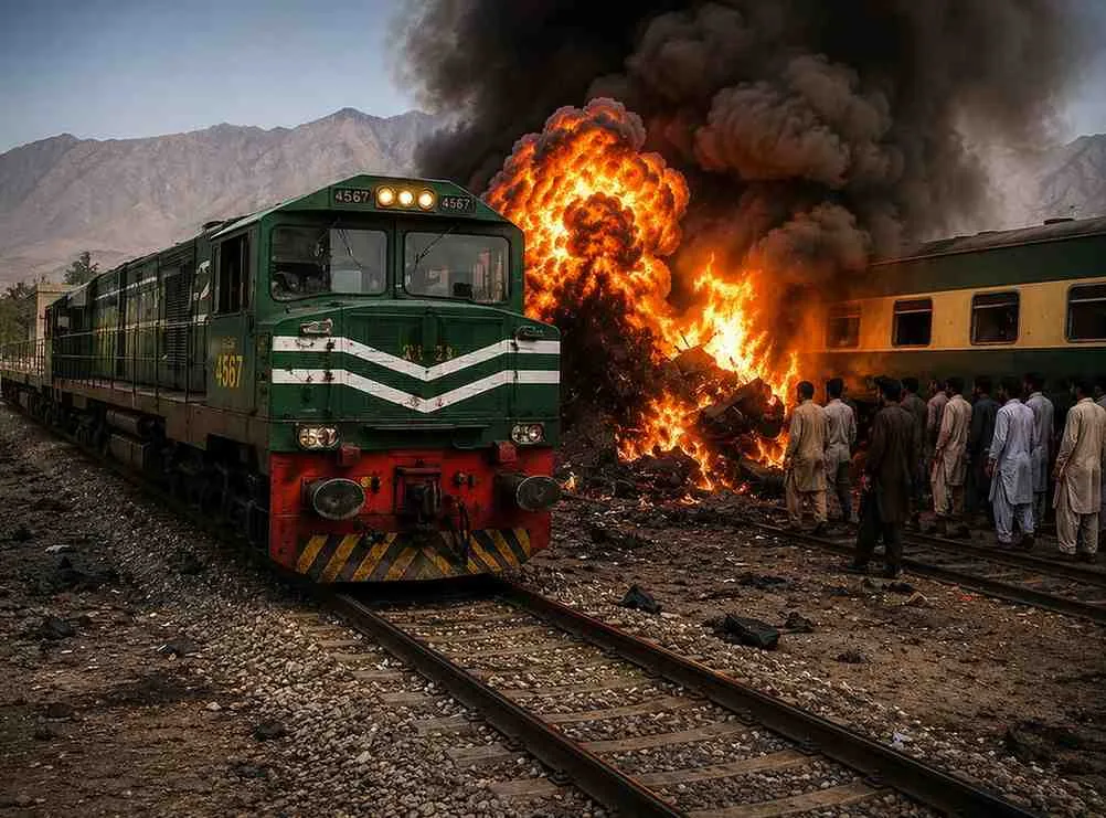 Quetta Train Blast Leaves Dozens Injured After Explosion Near Railway Track