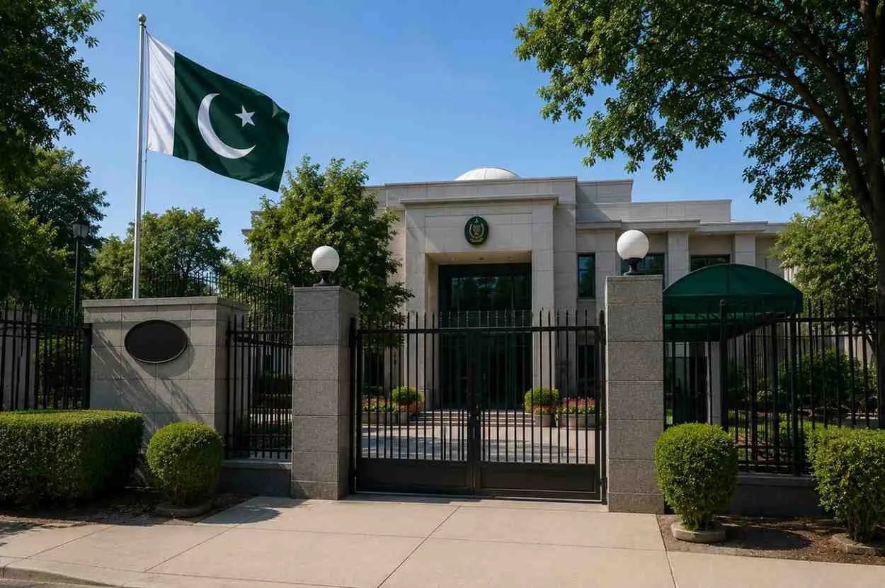 Pakistan Embassy in Washington to close for Eid holidays May 27-29.