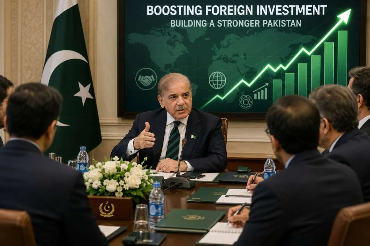 PM Shehbaz says Pakistan prioritizing measures to boost foreign investment.