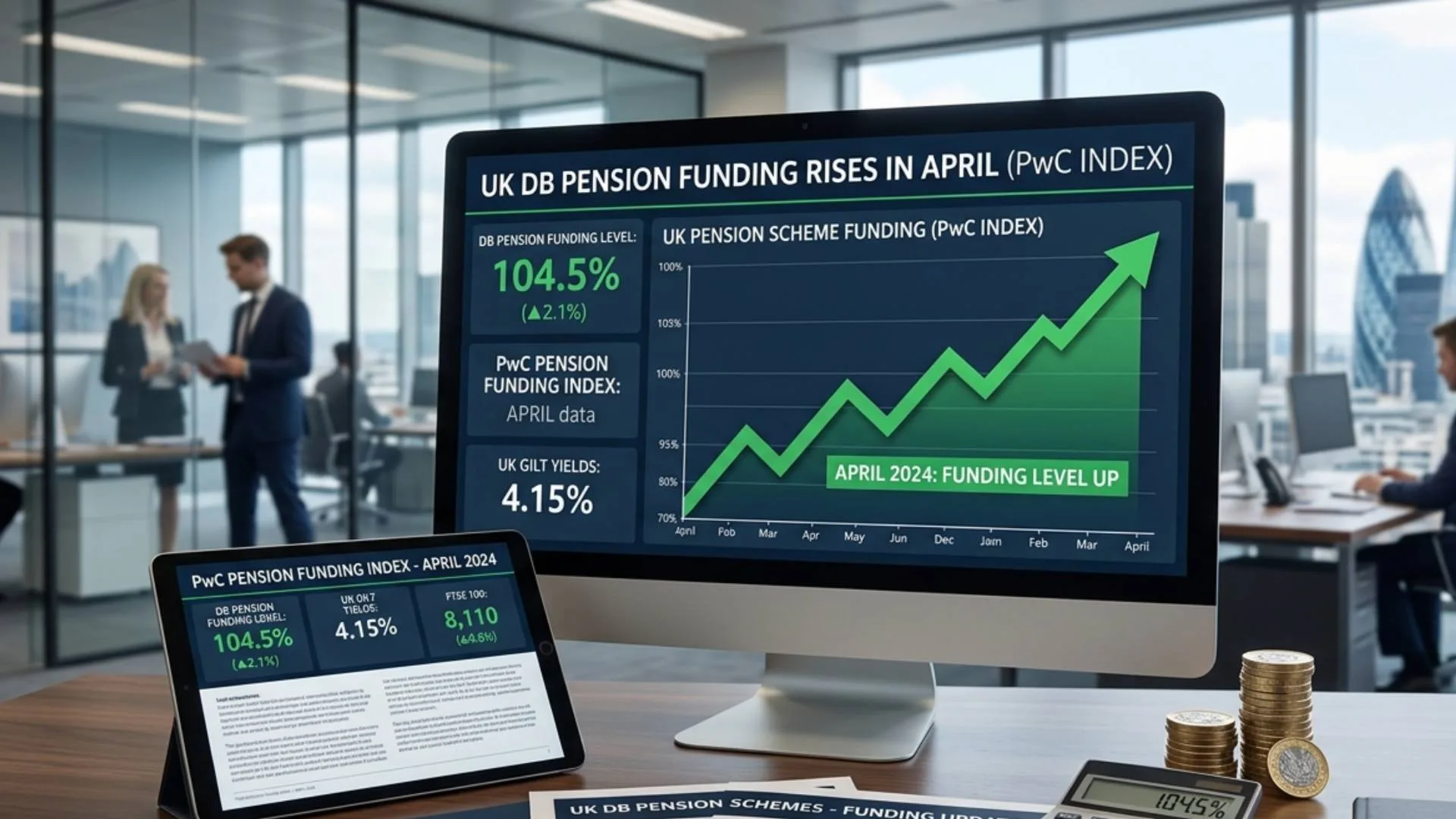 Aggregate DB Scheme Funding Levels Rise