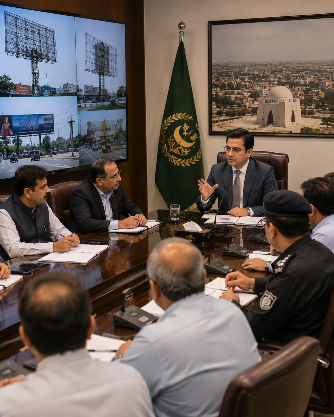 Karachi Orders Removal of Illegal Billboards on Public Property