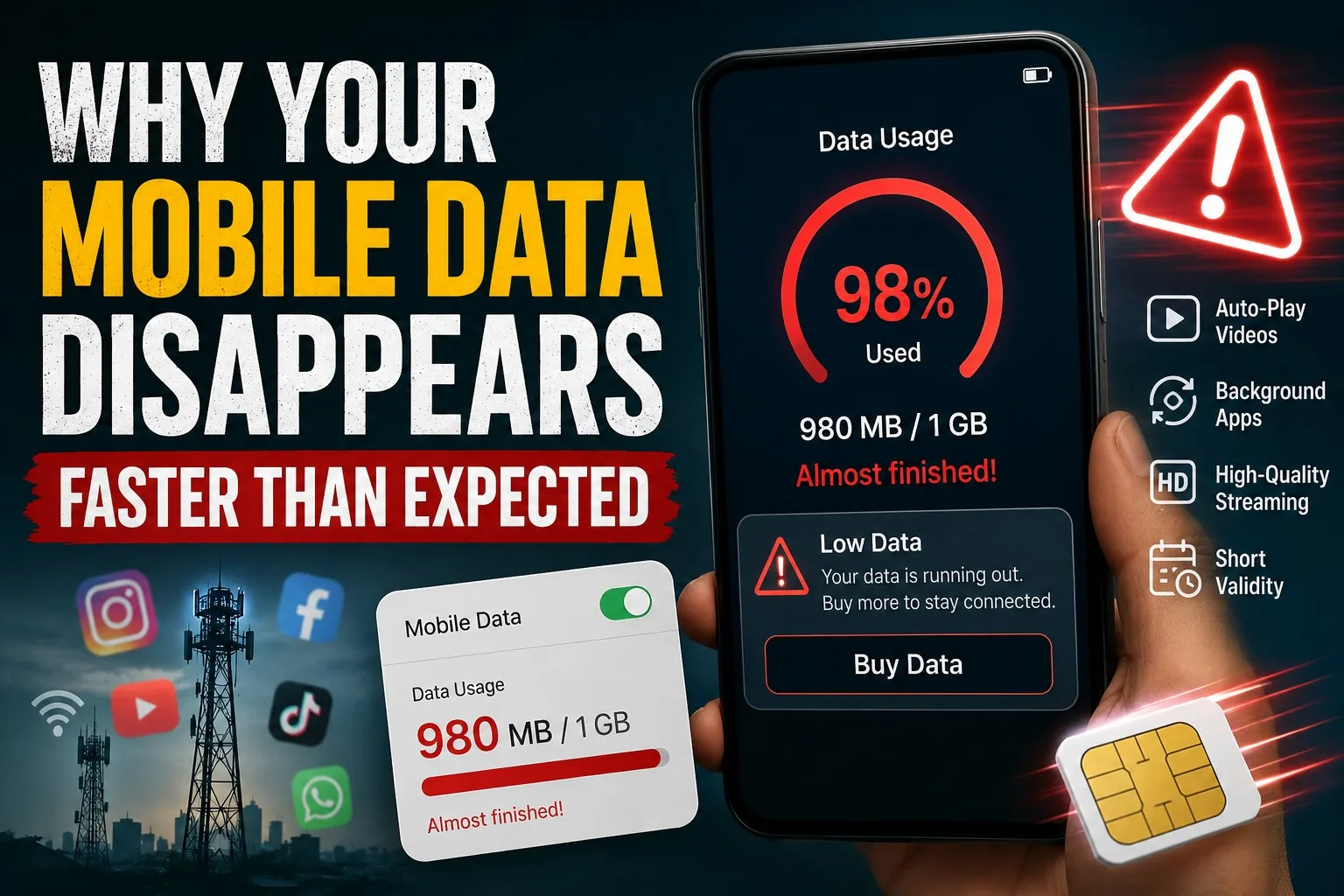 Why Your Mobile Data Disappears Faster Than Expected