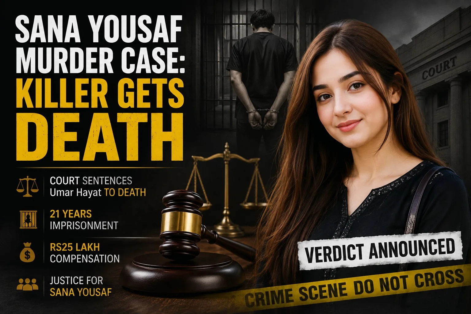 Sana Yousaf Murder Case: Killer Gets Death