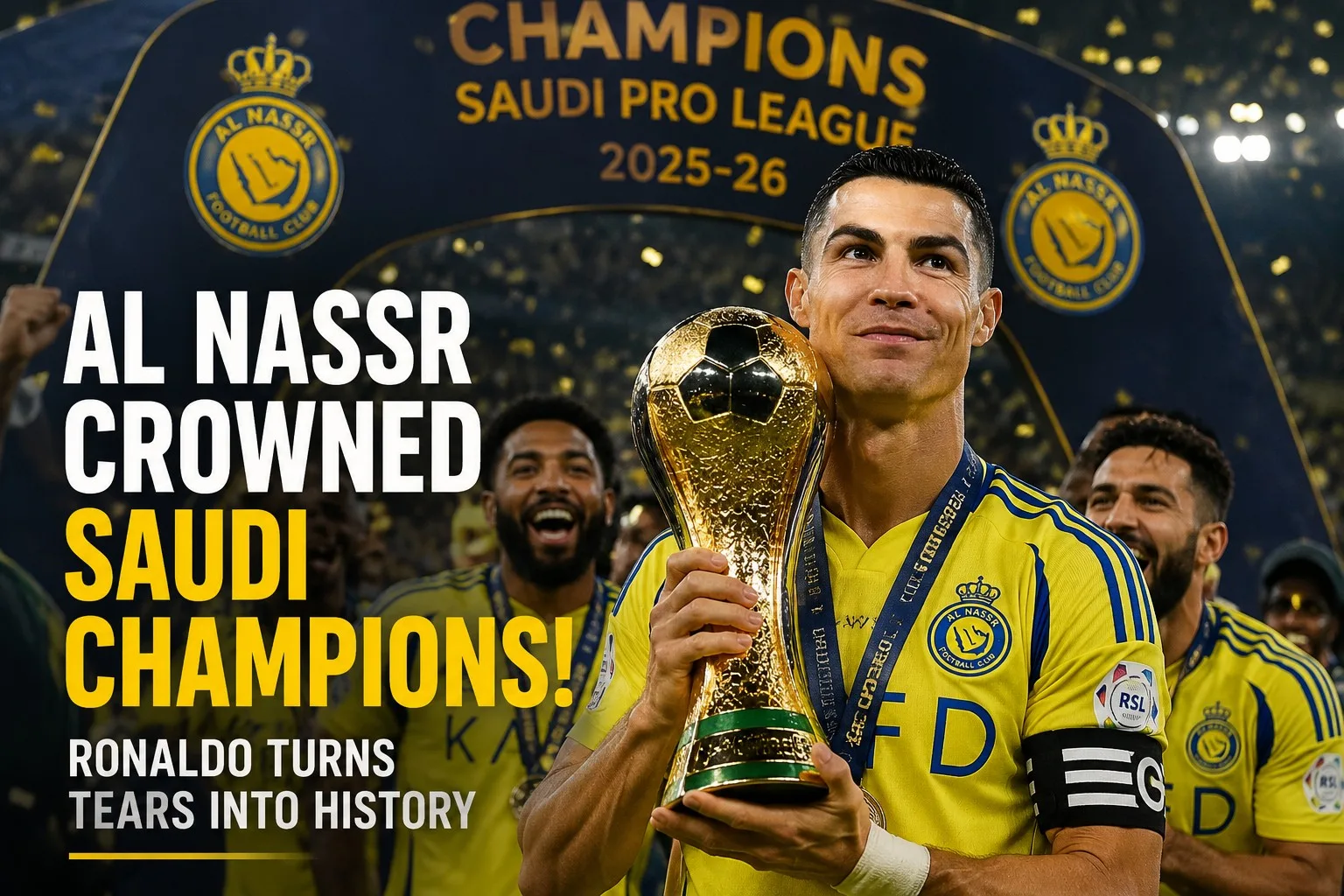 Al Nassr Crowned Saudi Champions as Ronaldo Turns Tears Into History