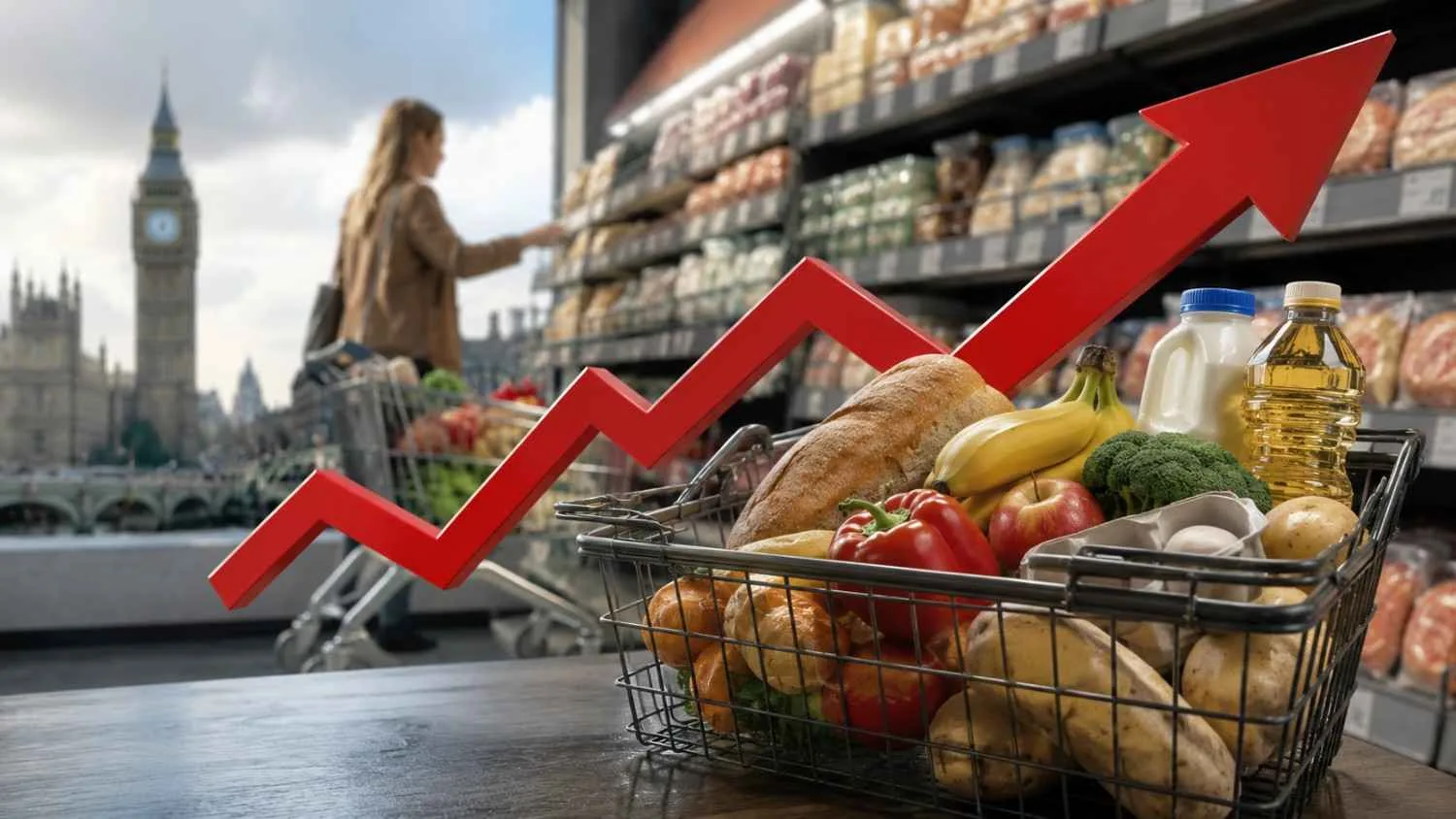 UK Shop Price Inflation Rises as Retailers Warn of More Pressure Ahead