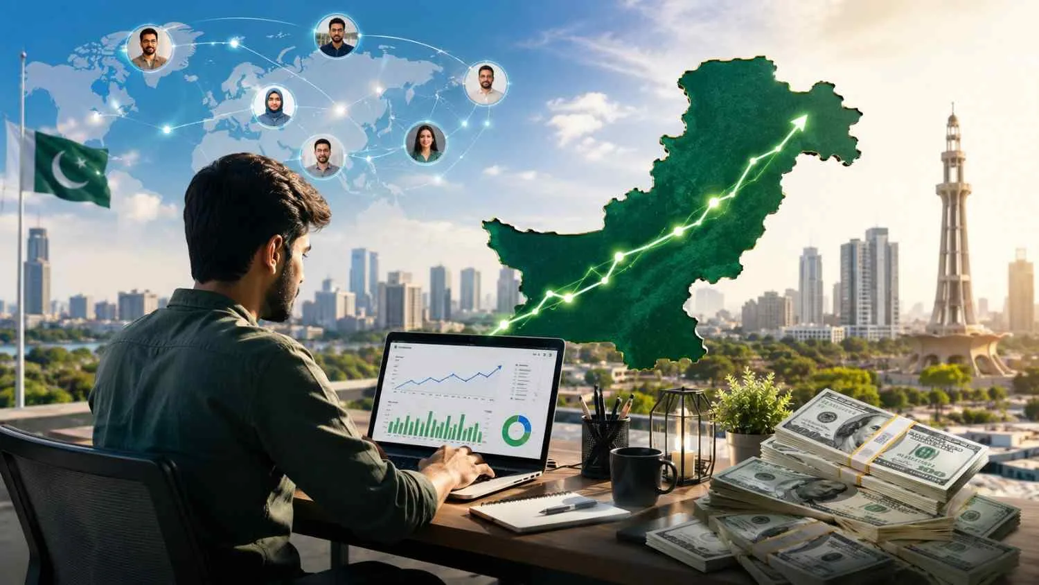 Pakistan’s Freelance Economy Hits New High as Earnings Surpass $950 Million
