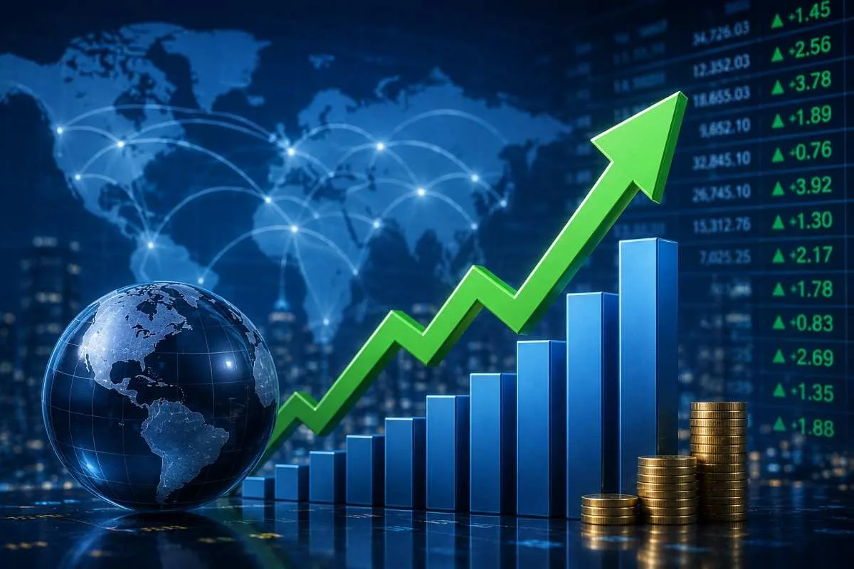 Global markets gain confidence amid easing geopolitical tensions.