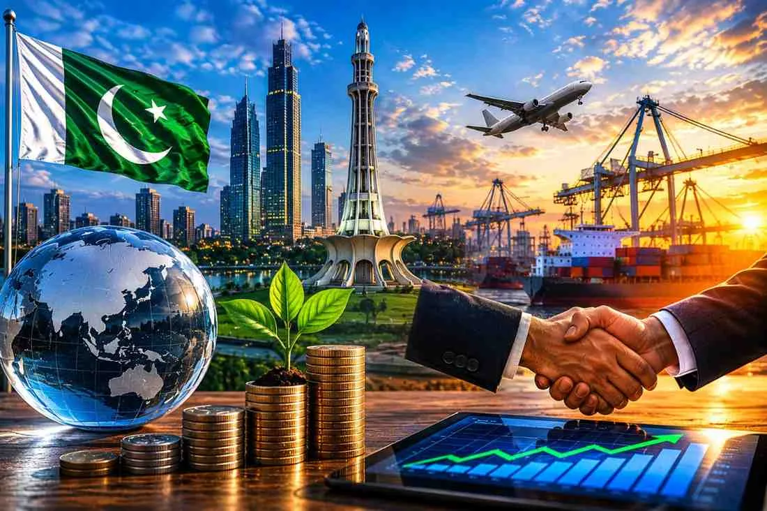 Pakistan sees growth in foreign investment sectors.