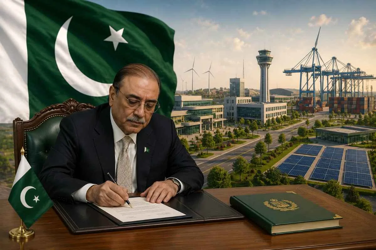 President Zardari approves SEZ Bill 2026 to boost investment in Pakistan.