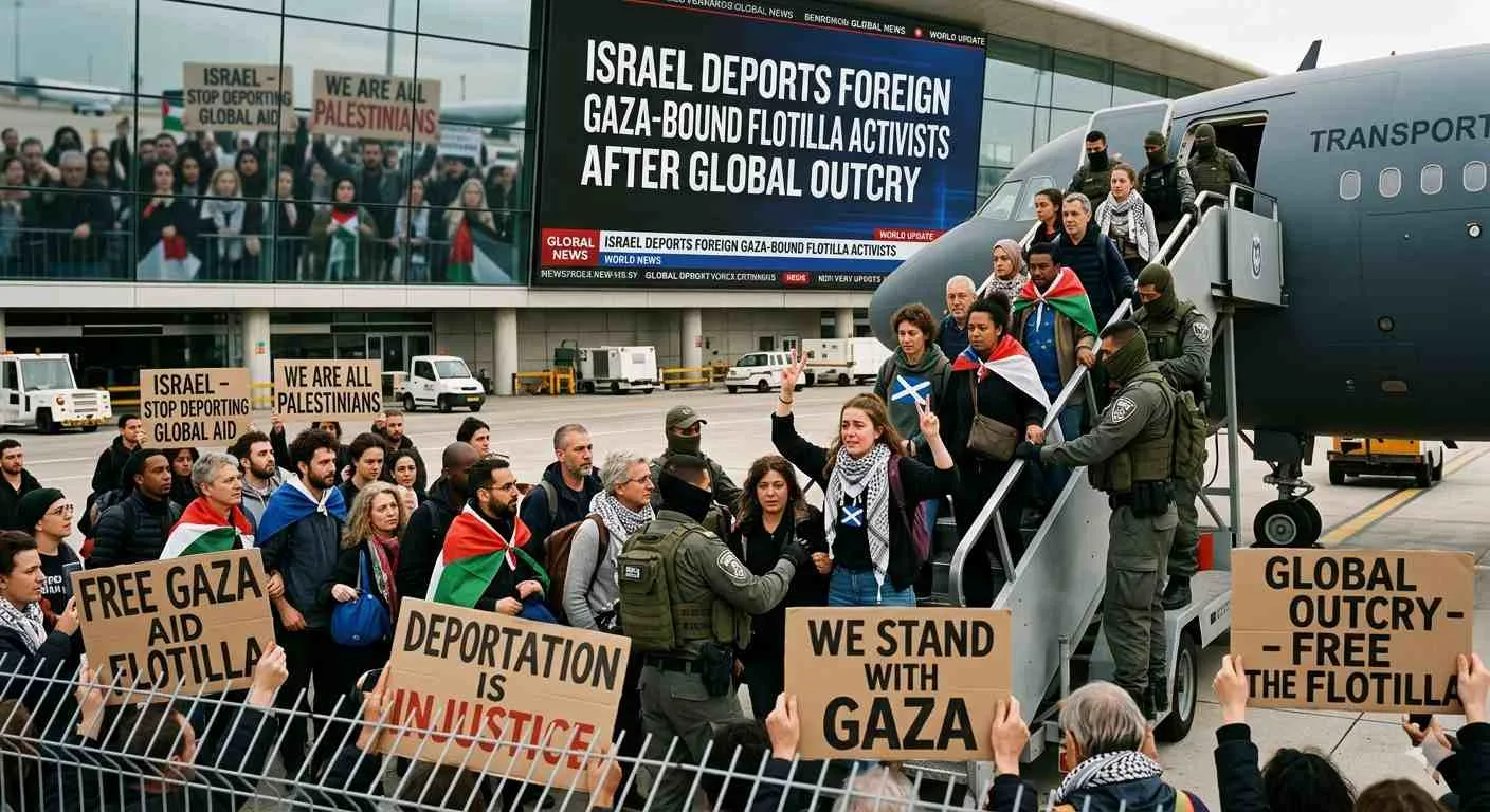 Israel deports foreign Gaza-bound flotilla activists after global outcry