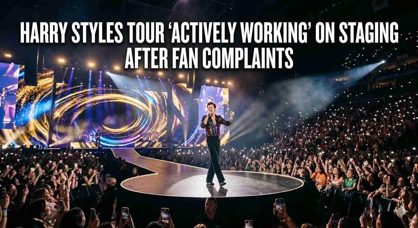 Harry Styles tour 'actively working' on staging after fan complaints