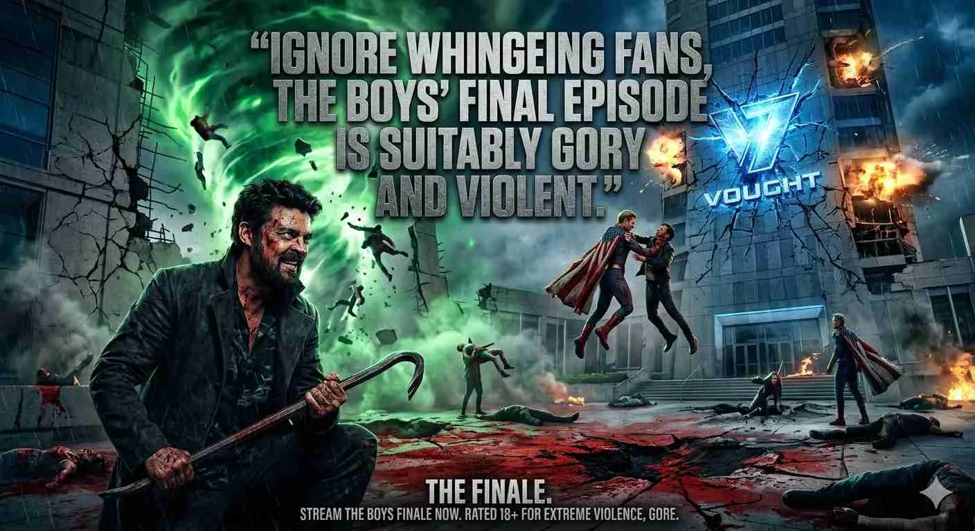 Ignore whingeing fans, The Boys’ final episode is suitably gory and violent