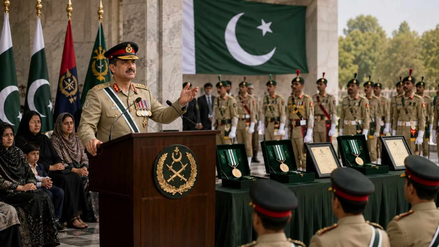 Pakistan Army Reaffirms Anti-Terror Resolve at GHQ