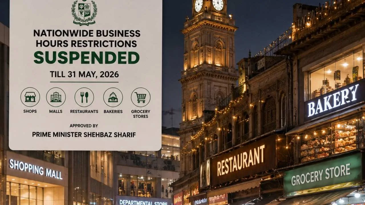 Pakistan Lifts Business Hour Restrictions Till 2026