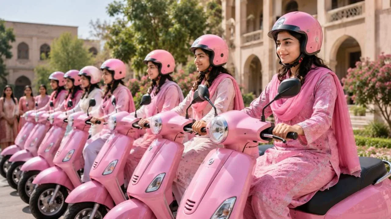 Sindh Pink Scooty Scheme Launches in Hyderabad