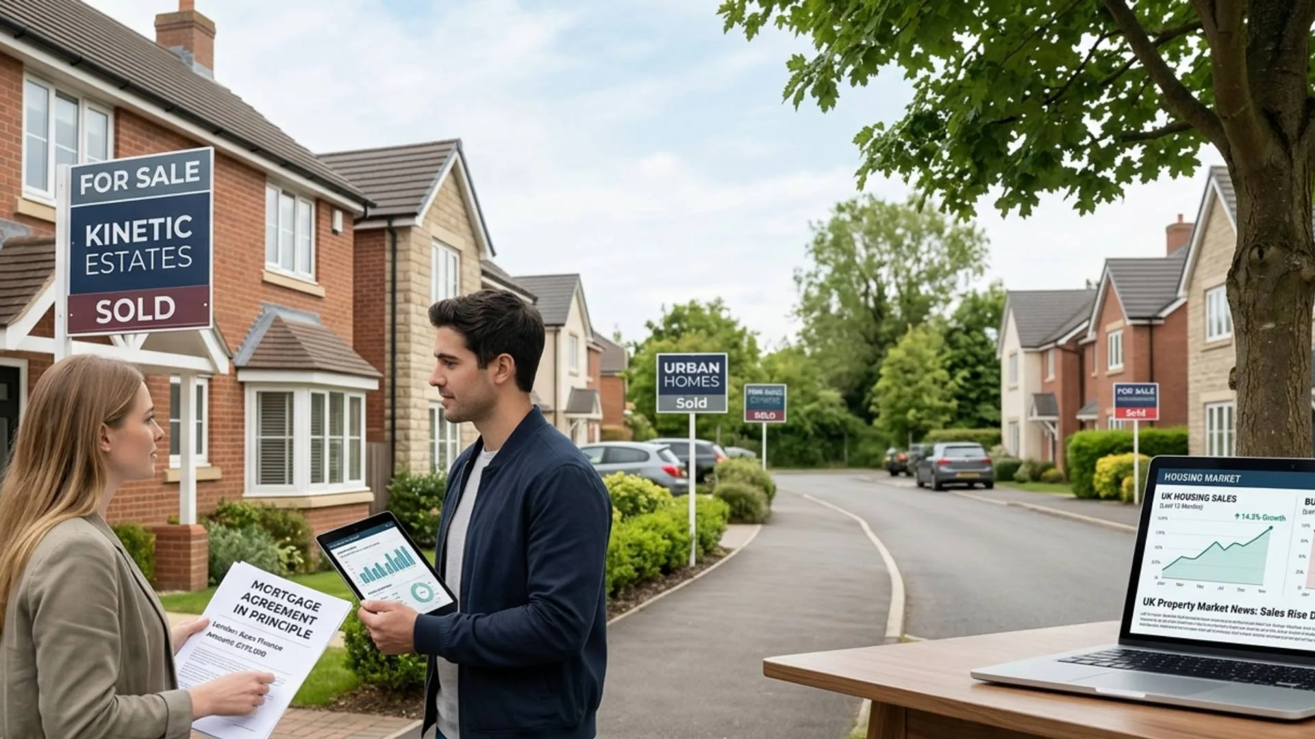 UK Property Market Balanced Despite Lower Buyers