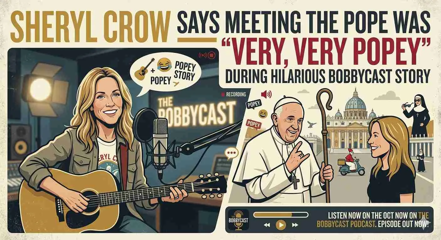 Sheryl Crow Says Meeting the Pope Was “Very, Very Popey” During Hilarious BobbyCast Story