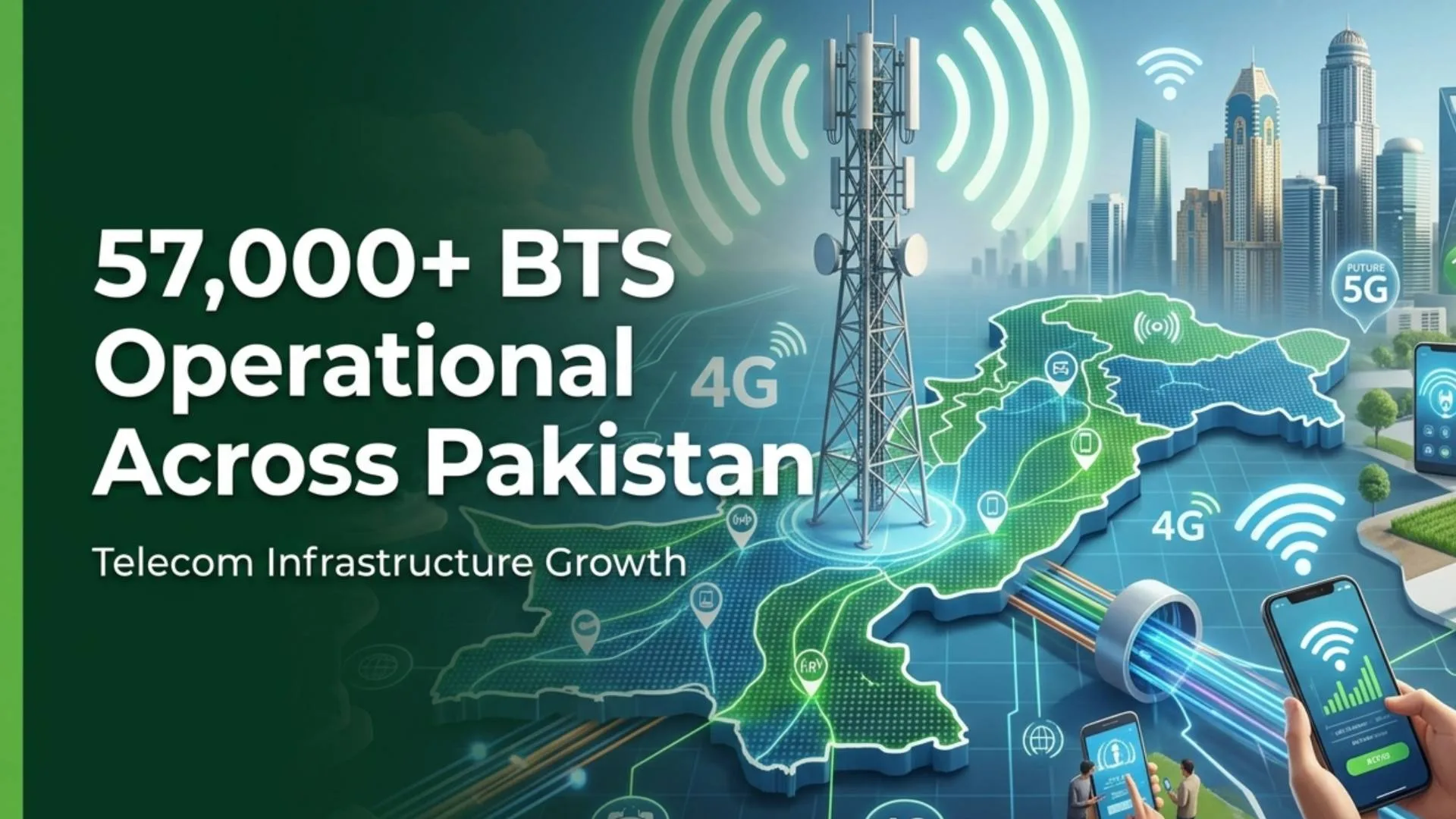 Pakistan Telecom BTS Network Crosses 57,000