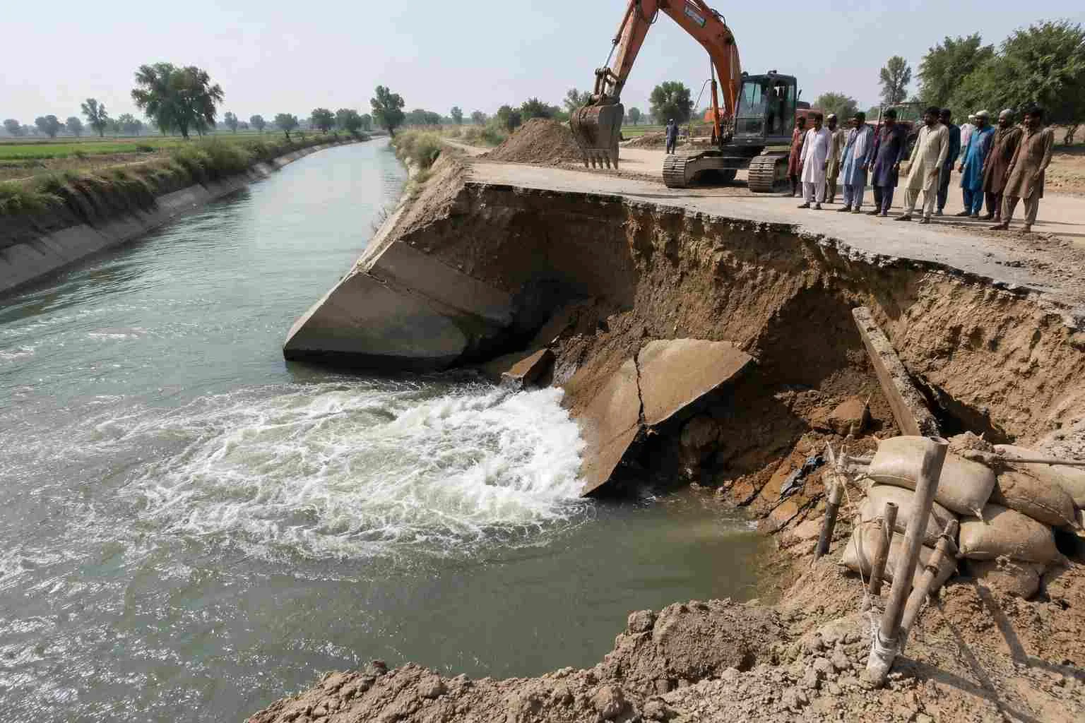 Tender for Repair of Crown Failure at 40 Footi Road and Nou Bahar Canal New Multan