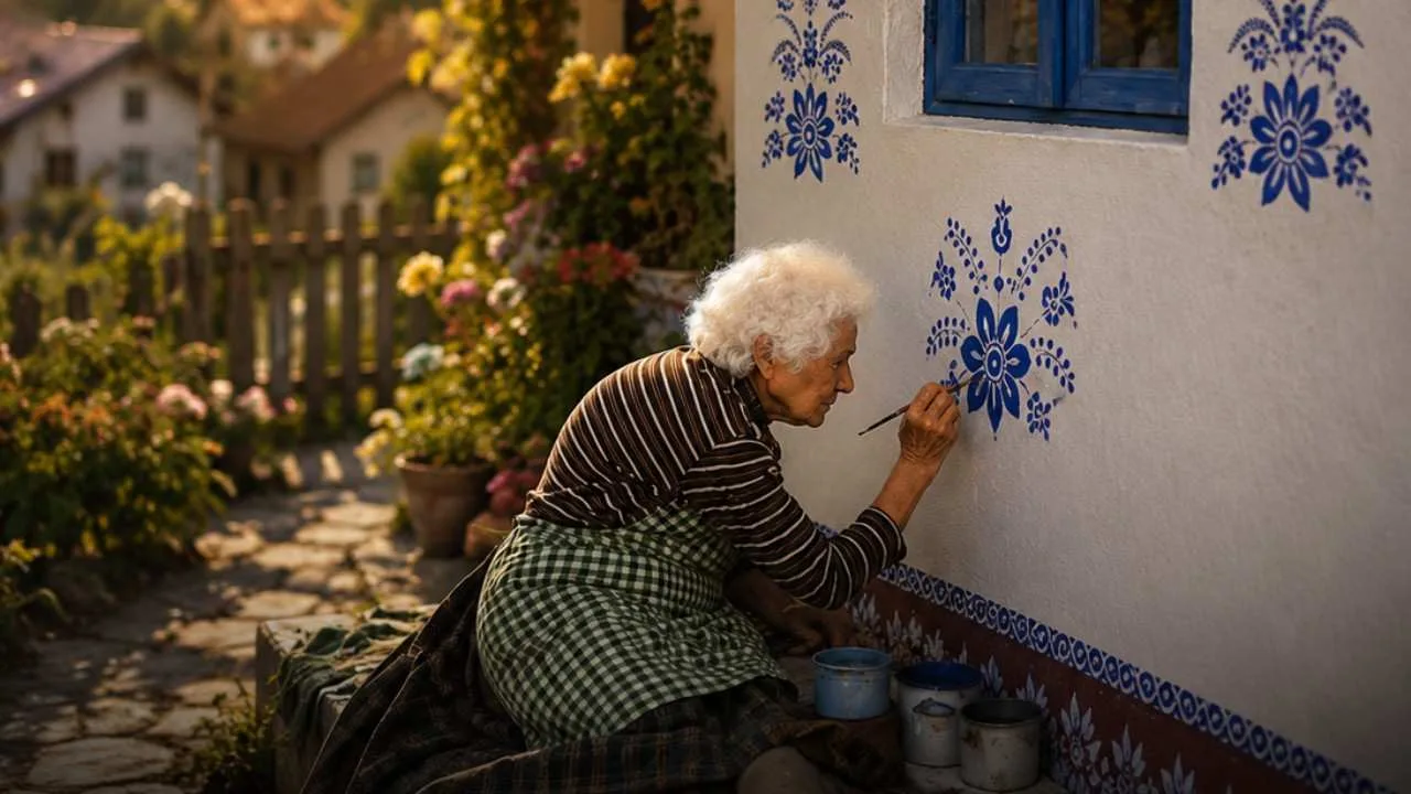 90-Year-Old Woman Transforms Village Into Art Gallery