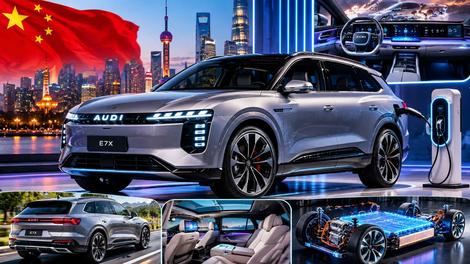 SAIC-Audi AUDI Brand Launches E7X Electric SUV in China From $39,800