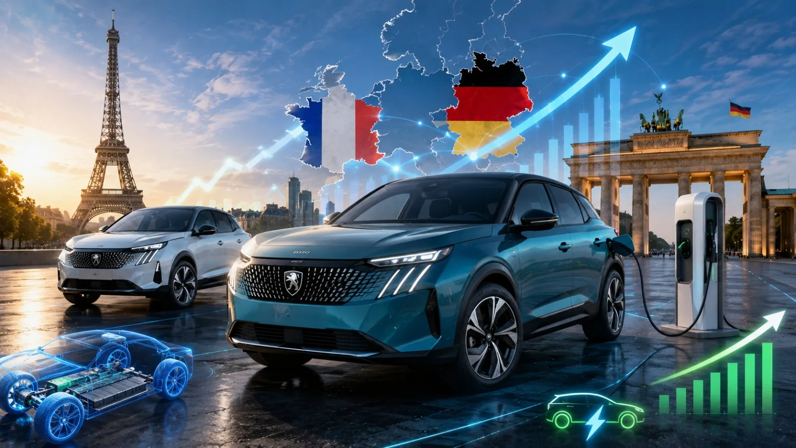 Peugeot revival takes hold on EV demand surge in France & Germany