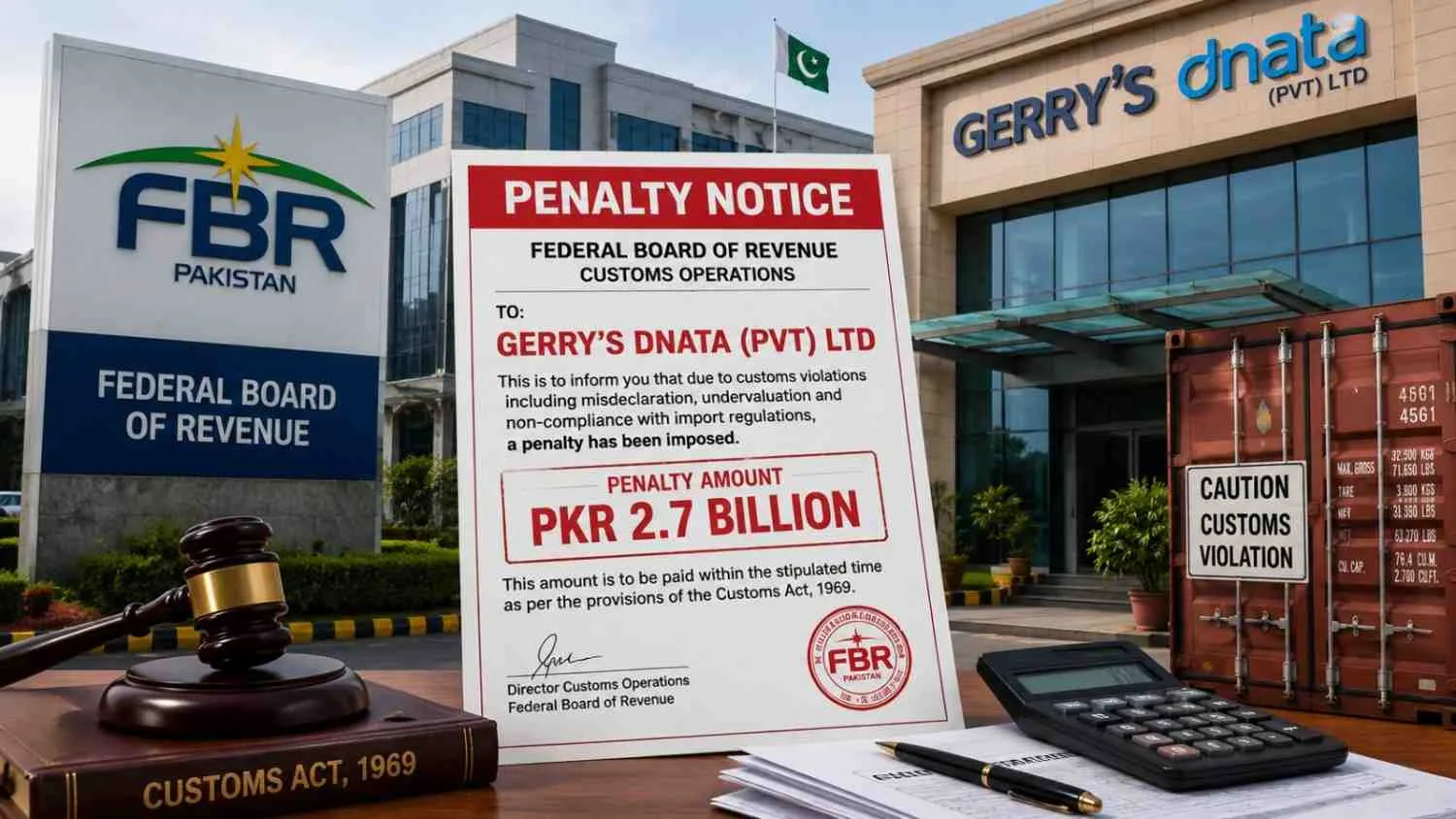 FBR Imposes PKR 2.7 Billion Penalty On Gerry’s Dnata Over Customs Violations