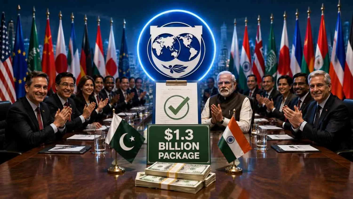 IMF Approves $1.3 Billion Support Package for Pakistan Despite India's Opposition