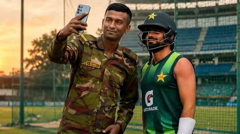 Bangladeshi Army Officer Takes Selfie With Babar Azam Goes Viral