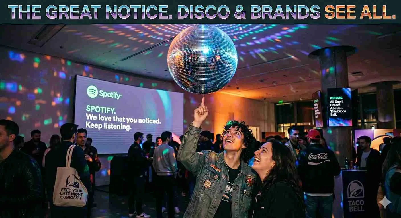 You noticed Spotify’s disco ball, and brands noticed you noticing