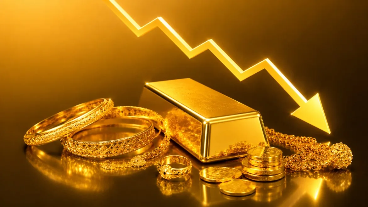 Gold Prices in Pakistan Drop Sharply as Per Tola Price Falls by Rs14,900 Nationwide