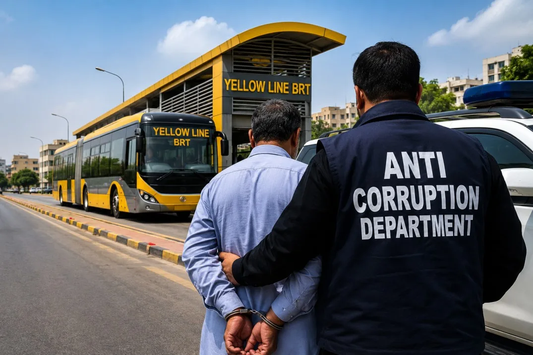 Former Karachi Yellow Line BRT Project Director Arrested in Rs8.5 Billion Irregularities Case