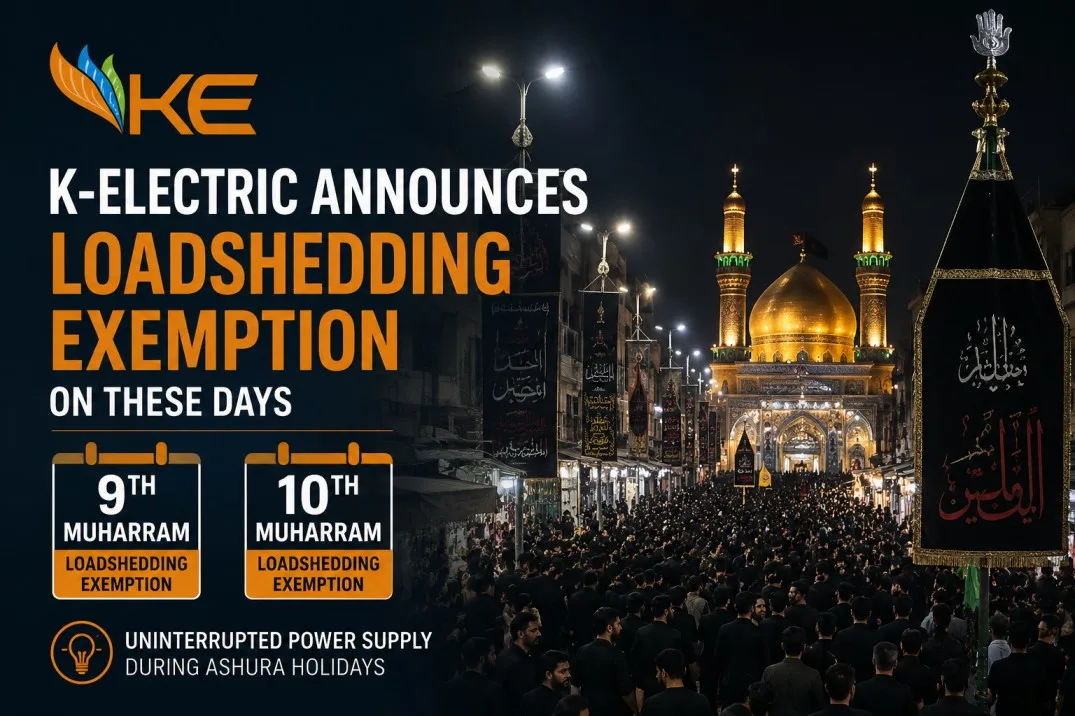 K-Electric Announces Loadshedding Exemption During Ashura Holidays in Karachi