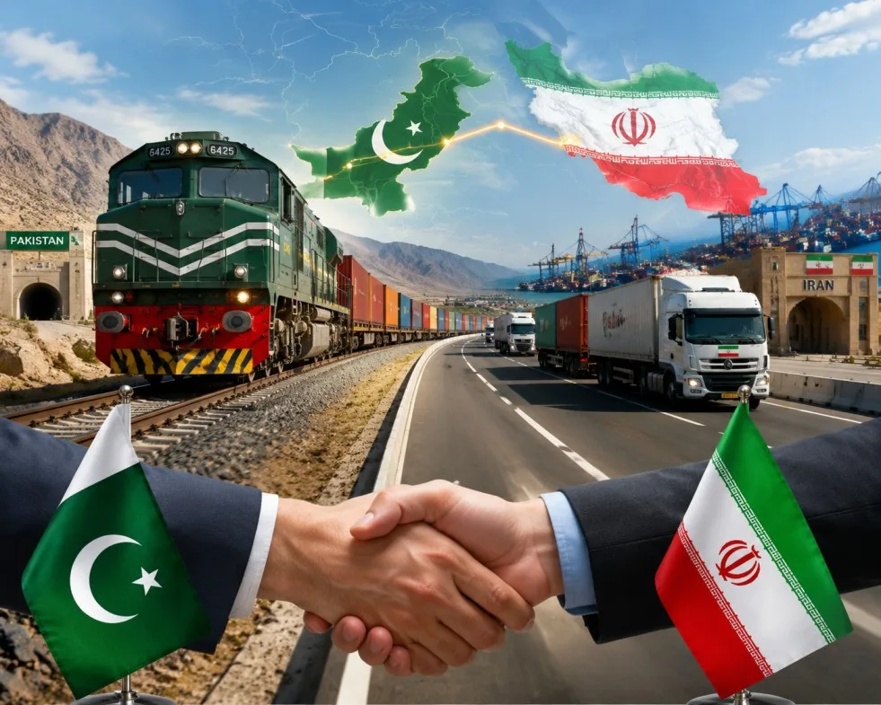 Pakistan and Iran Agree to Strengthen Road and Rail Links to Boost Regional Trade