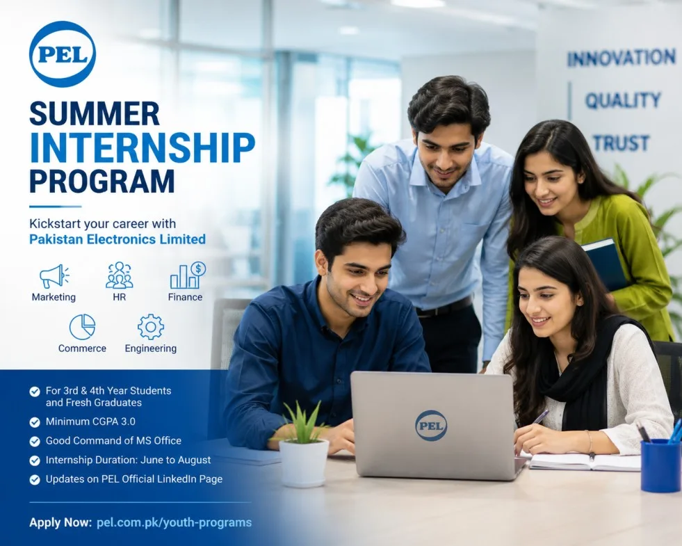 Pakistan Electronics Limited (PEL) Launches Summer Internship Program for Students and Graduates
