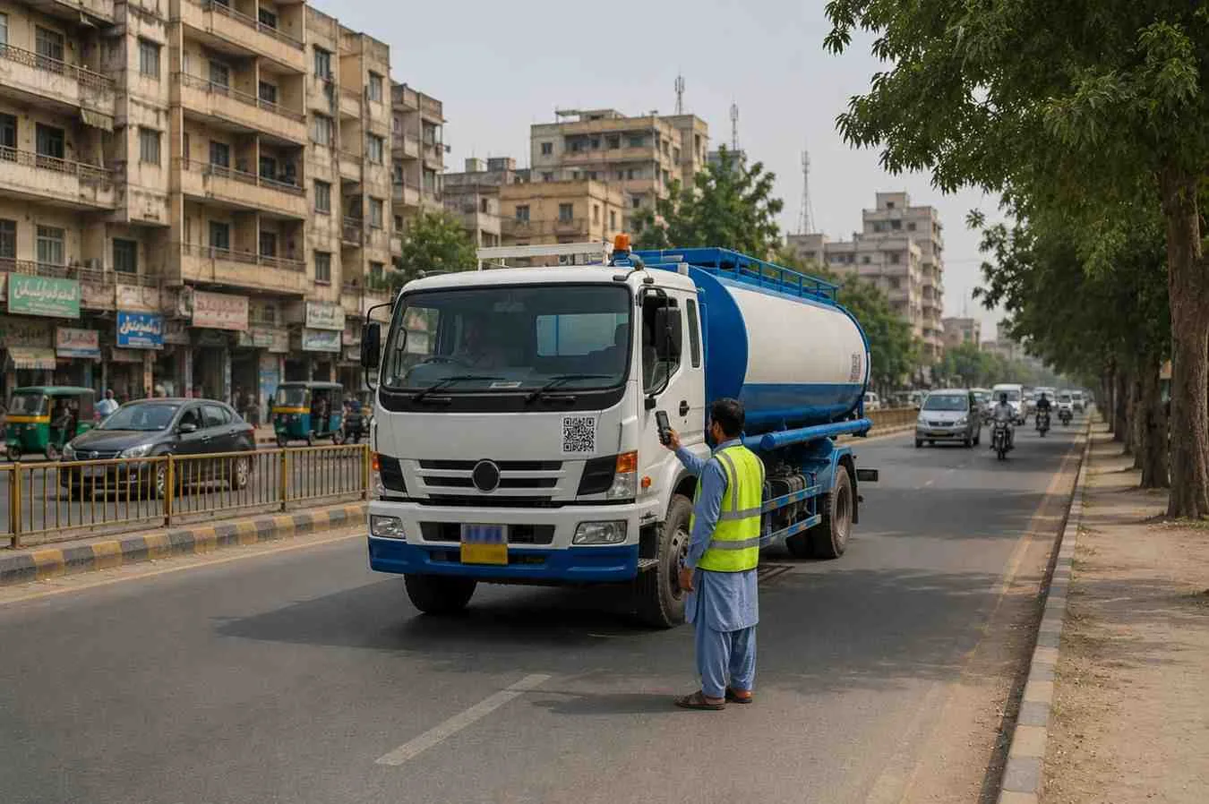 Karachi Launches Water Tanker Barcode System