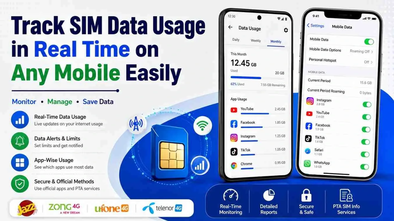 Track SIM Data Usage in Real Time on Any Mobile Easily