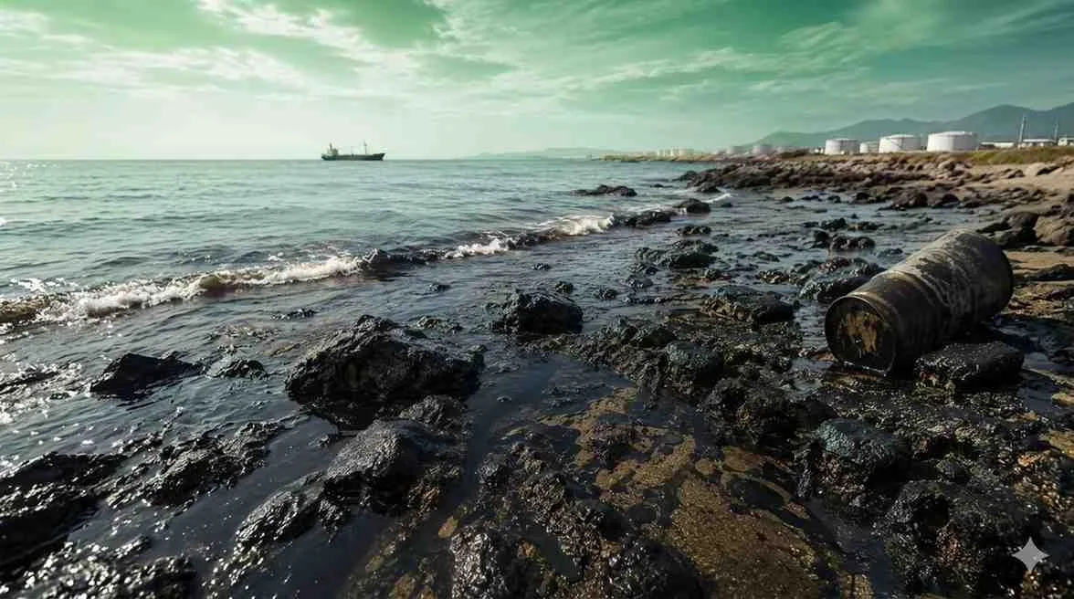 Oil Spill Spreads Across Gwadar Coastline, Source Unknown
