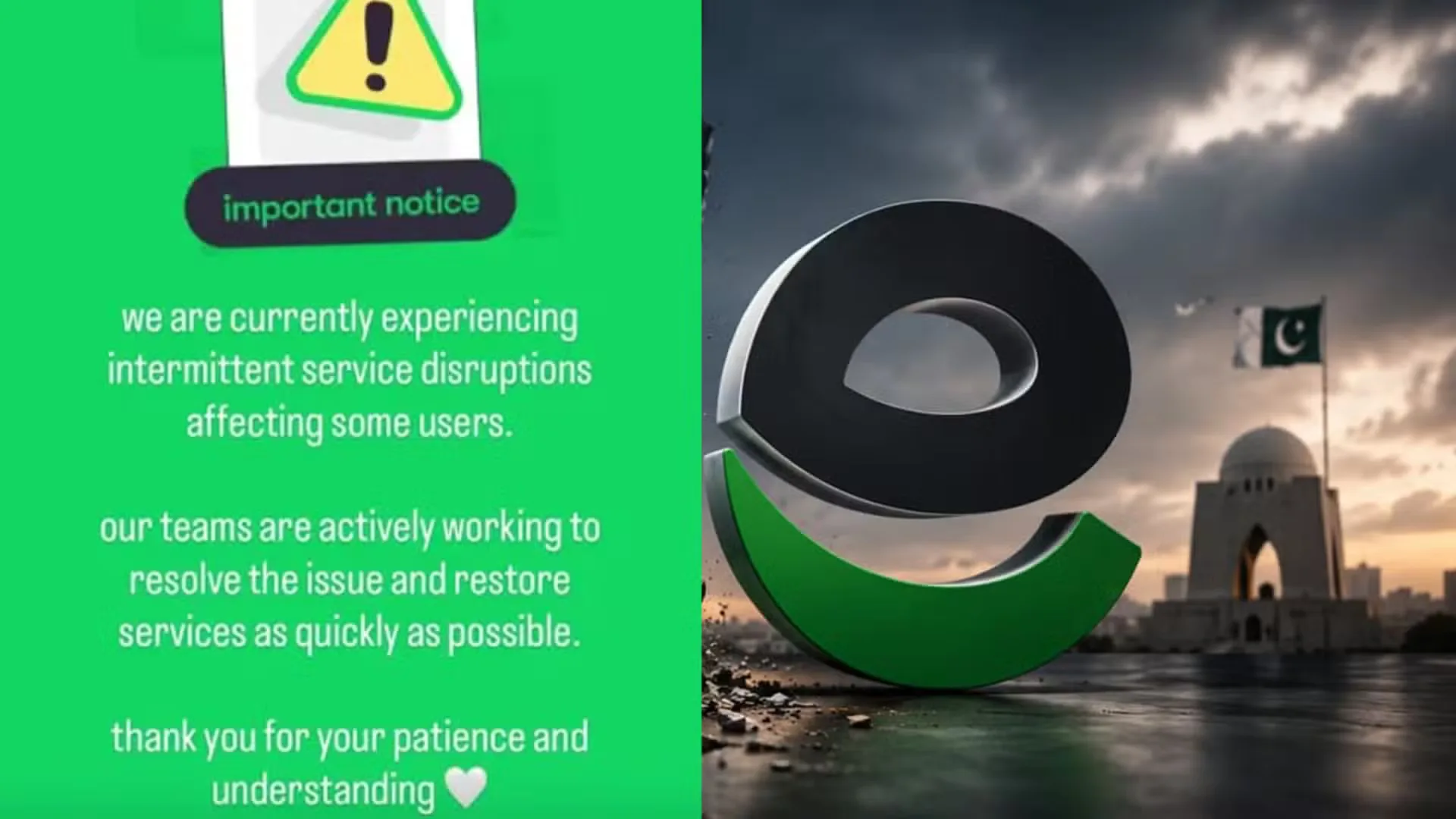 Easypaisa Services Unavailable in Pakistan