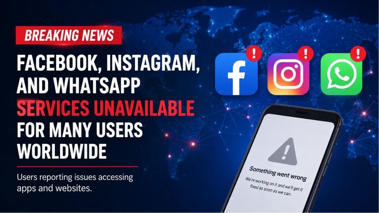 Facebook, Instagram, and WhatsApp Services Unavailable for Many Users Worldwide