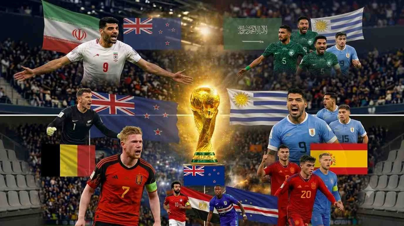 FIFA World Cup 2026 Results: Saudi Arabia, Spain, Iran & Belgium Draw Matches