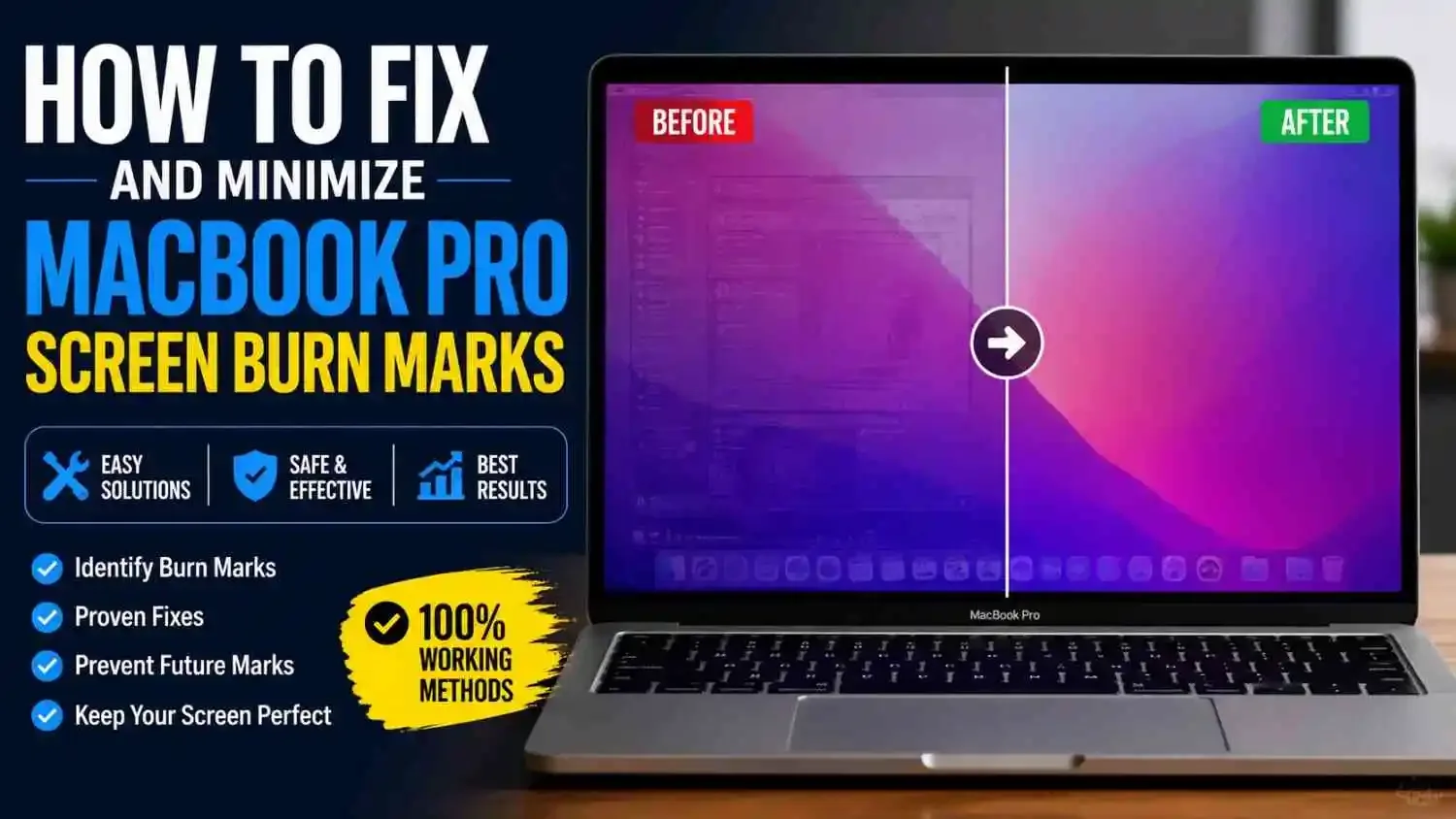 How to Fix and Minimize MacBook Pro Screen Burn Marks