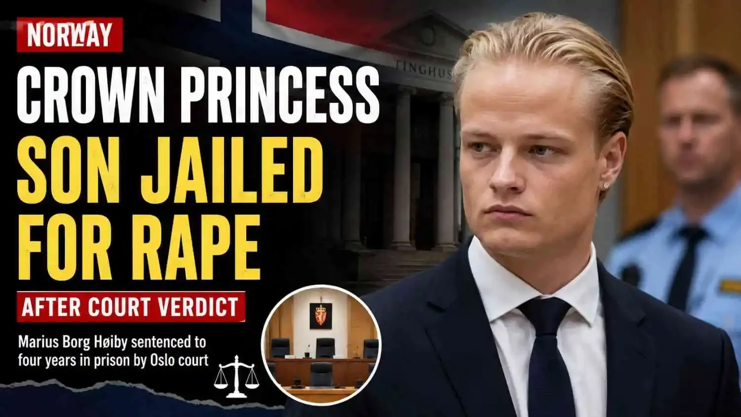Norway Crown Princess Son Jailed for Rape After Court Verdict