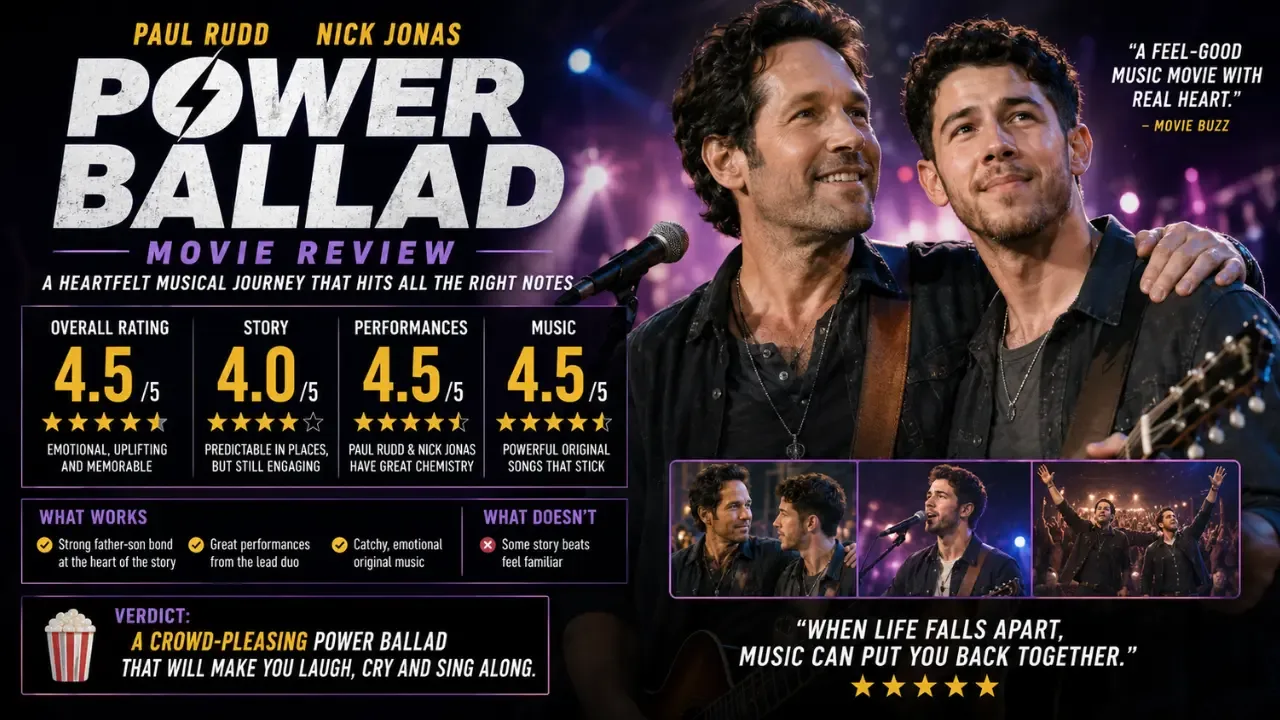 Power Ballad Movie Review: Paul Rudd and Nick Jonas Shine