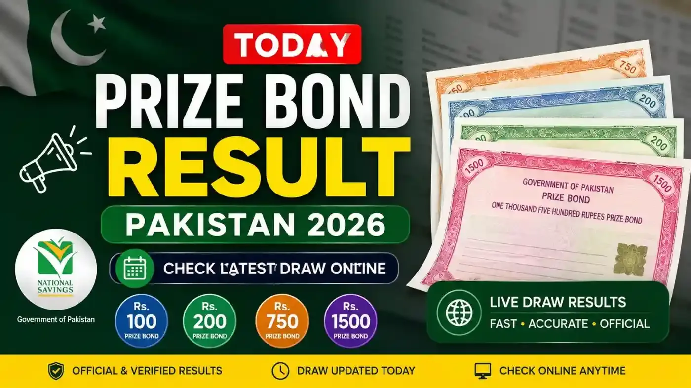 Prize Bond Result Today Pakistan 2026 - Check Latest Draw Online