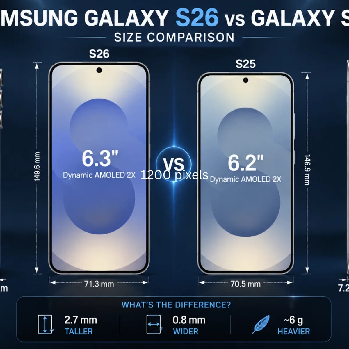 Samsung Galaxy S26 vs Galaxy S25 Size: Is the New Model Bigger?