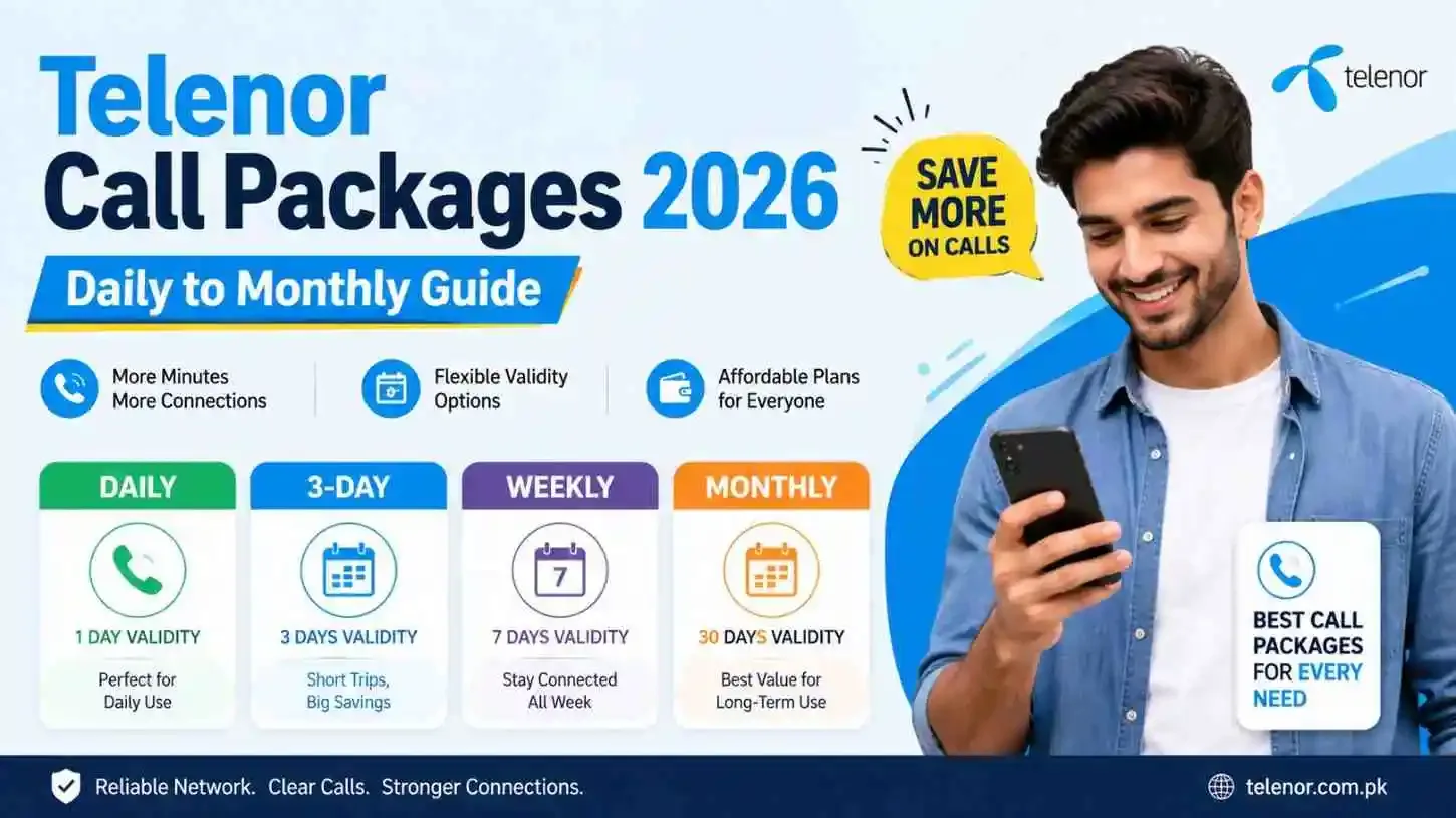 Telenor Call Packages 2026 – Daily to Monthly Plans