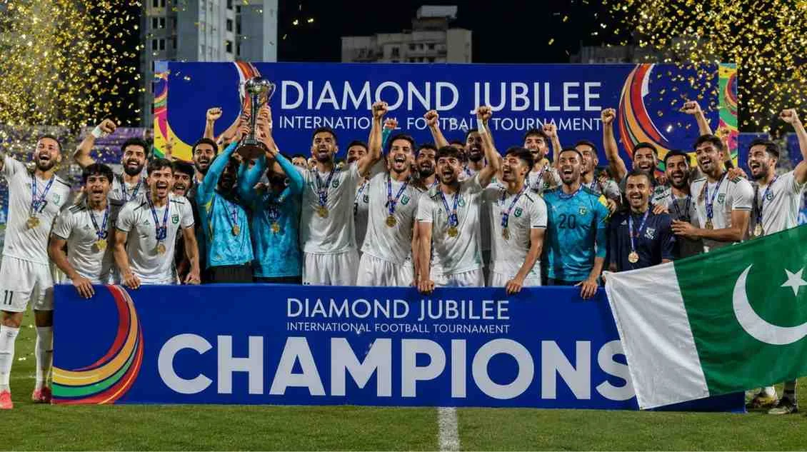 Pakistan Beat Afghanistan 2-0 to Win Football Title