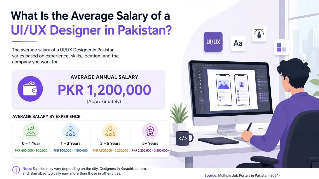 What Is the Average Salary of an UI/UX Designer in Pakistan?