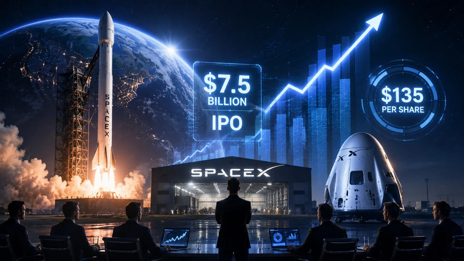 SpaceX Plans $7.5 Billion IPO at $135 Per Share in 2026